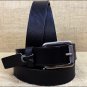 JUSTIN BLACK BENT RAIL BOMBER WESTERN LEATHER MEN'S BELT