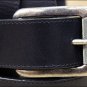 JUSTIN BLACK BENT RAIL BOMBER WESTERN LEATHER MEN'S BELT