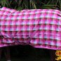 80" MAGENTA PLAID HILASON 1200D WINTER WATERPROOF POLY TURNOUT HORSE BLANKET