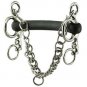 HILASON HARD RUBBER MOUTH PELHAM HORSE BIT STAINLESS STEEL