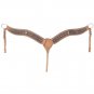 TOUGH 1 MIDNIGHT RUN CROSS CONCHO BREASTCOLLAR W/ BROWN OVERLAY