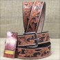 40" HILASON HEAVY DUTY HAND MADE BUFFALO HIDE LEATHER STICHED GUN HOLSTER BELT