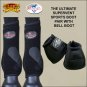 LARGE HILASON HORSE FRONT LEG SPORTS BOOT PROFESSIONAL CHOICE BLACK BELL BOOT