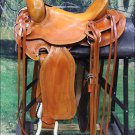 RS106BG-F HILASON WESTERN LEATHER BIG KING WADE RANCH COWBOY ROPING SADDLE 15"