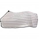 81in. TOUGH-1 LIGHT WEIGHT PROTECTIVE HORSE FLY SCRIM SHEET WHITE W/ BLACK TRIM
