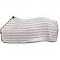 81in. TOUGH-1 LIGHT WEIGHT PROTECTIVE HORSE FLY SCRIM SHEET WHITE W/ BLACK TRIM