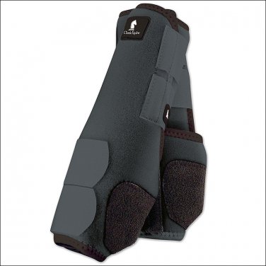 MEDIUM STEEL GREY CLASSIC EQUINE LEGACY SYSTEM HORSE FRONT SPORT BOOT PAIR