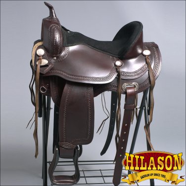 TT107 HILASON WESTERN FLEX TREE ENDURANCE TRAIL PLEASURE SADDLE 14 15 16 17 18