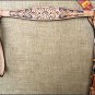 S415 HILASON WESTERN LEATHER HORSE BREAST COLLAR TAN BLACK HAIR ON INLAY