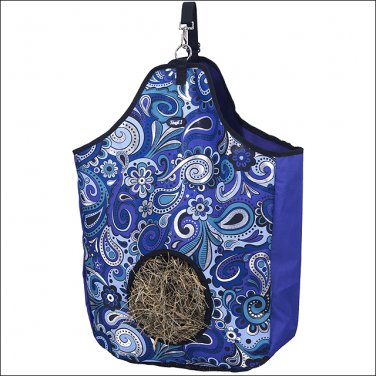 24X20 TOUGH 1 HORSE TACK NYLON HEAVY DENIER HAY TOTE BAG PAISLEY SHIMMER PRINT