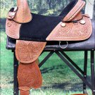 TW101M-F HILASON TREELESS WESTERN TRAIL BARREL RACING LEATHER HORSE SADDLE 14"