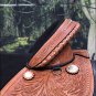 TW101M-F HILASON TREELESS WESTERN TRAIL BARREL RACING LEATHER HORSE SADDLE 14"
