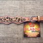 PS113F- HILASON WESTERN LEATHER SPUR STRAPS LEOPARD CHEETAH HAIR ON LEATHER