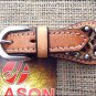 PS113F- HILASON WESTERN LEATHER SPUR STRAPS LEOPARD CHEETAH HAIR ON LEATHER