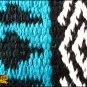 MADE IN USA FE323-F HILASON WESTERN WOOL GEL SADDLE BLANKET PAD BLACK TERQUOISE