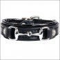 8 3/4" NOBLE OUTFITTTERS ADJUSTABLE LEATHER ON THE BIT BRACELET OAK