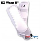WHITE CLASSIC EQUINE EZ Wrap II Front LEG BOOTS VELCRO W/ LEATHER GUARD