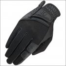 12 SIZE HERITAGE X-COUNTRY GLOVE HORSE RIDING LEATHER STRETCHABLE BLACK
