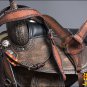 HILASON TREELESS WESTERN LEATHER TRAIL BARREL RACING SADDLE 15 W/ BRIDLE COLLAR