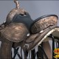 HILASON TREELESS WESTERN LEATHER TRAIL BARREL RACING SADDLE 15 W/ BRIDLE COLLAR