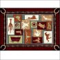 52 inch x 37 inch RIVERS EDGE HOME DECOR LARGE WATER RESISTANT RUG-WESTERN SIGN