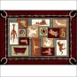 52 inch x 37 inch RIVERS EDGE HOME DECOR LARGE WATER RESISTANT RUG-WESTERN SIGN