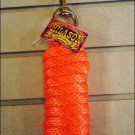 ORANGE HILASON WESTERN TACK HORSE POLY SOFT LEAD ROPES W/ BRASS PLATED SNAP