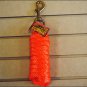 ORANGE HILASON WESTERN TACK HORSE POLY SOFT LEAD ROPES W/ BRASS PLATED SNAP