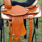 TO100ST HILASON TREELESS WESTERN BARREL RACING TRAIL PLEASURE SADDLE 14" 15"
