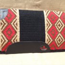 FEP304 HILASON WESTERN NEW ZEALAND WOOL HORSE SADDLE BLANKET black