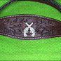 HILASON WESTERN LEATHER BREAST COLLAR BROWN CROSS GUN CONCHO BLING