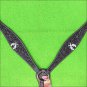 HILASON WESTERN LEATHER BREAST COLLAR BROWN CROSS GUN CONCHO BLING