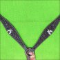 HILASON WESTERN LEATHER BREAST COLLAR BROWN CROSS GUN CONCHO BLING