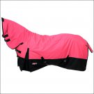 75 inch PINK TOUGH-1 600D WATERPROOF POLY FULL NECK TURNOUT HORSE BLANKET