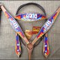 S511 NEW HILASON WESTERN HAND PAINT LEATHER HORSE BRIDLE HEADSTALL BREAST COLLAR