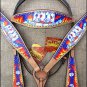 S511 NEW HILASON WESTERN HAND PAINT LEATHER HORSE BRIDLE HEADSTALL BREAST COLLAR