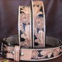 48 inch NEW HILASON TAN HANDMADE WESTERN WORK LEATHER MEN GUN HOLSTER BELT