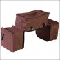 HILASON WESTERN HORSE TACK 600D INSULATED COMBO SADDLE BAG BROWN