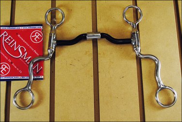 REINSMAN SEVEN S SWEET IRON LOW PORTED BARREL HORSE CURB BIT