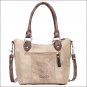 AMERICAN WEST LEATHER ZUNI PASSAGE CONVERTIBLE BUCKET TOTE HAND BAG PURSE SAND