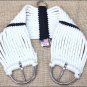24 in. CINCH PONY 15 STRAND NICKLE PLATED STRAIGHT PULL BUCKLE WHITE MADE IN USA