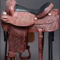 DF101MREDRO-F HILASON WESTERN DRAFT HORSE TRAIL RIDING ENDURANCE SADDLE 17"