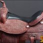 DF101MREDRO-F HILASON WESTERN DRAFT HORSE TRAIL RIDING ENDURANCE SADDLE 17"