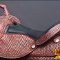 DF101MREDRO-F HILASON WESTERN DRAFT HORSE TRAIL RIDING ENDURANCE SADDLE 17"