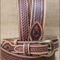 46" CHIPPEWA WESTERN TAN LEATHER LANDING MATE MADE IN THE USA RANGER BELT