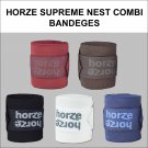 HORZE SUPREME NEST ELASTIC POLAR FLEECE HORSE LEG WRAP COMBI BANDAGE SET OF 4