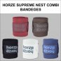 HORZE SUPREME NEST ELASTIC POLAR FLEECE HORSE LEG WRAP COMBI BANDAGE SET OF 4