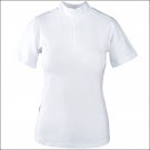 MEDIUM WHITE HORSE COMPETITION RIDING WOMEN SHORT SLEEVE COTTON TSHIRT TOP