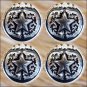 CN048F- 1 STAR ROUND ANTIQUE SILVER CONCHOS SADDLE HEADSTALL HORSE TACK 1.5IN