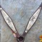 HILASON WESTERN LEATHER HORSE HEADSTALL BREAST COLLAR CROSS GUN ANGEL WINGS